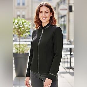 St. John Sport by Marie Gray Black Blazer Jacket S